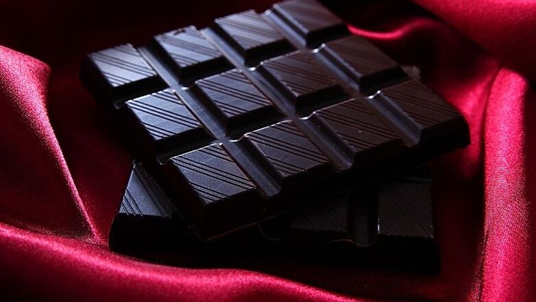 chocolate escuro nunha dieta de kefir