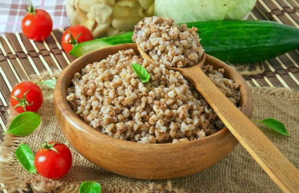Porridge de trigo mouro